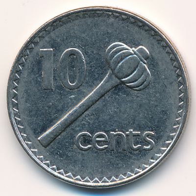 Fiji, 10 cents, 1998