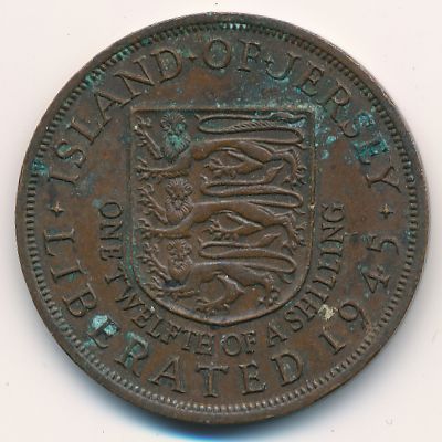 Джерси, 1/12 шиллинга (1945 г.)