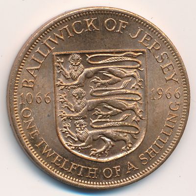 Jersey, 1/12 shilling, 1966