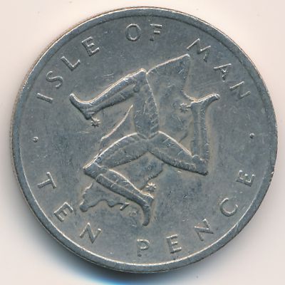 Остров Мэн, 10 пенсов (1976 г.)