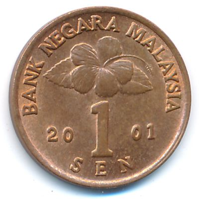 Malaysia, 1 sen, 2001