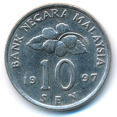 Malaysia, 10 sen, 1997