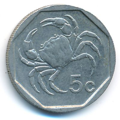 Malta, 5 cents, 1995
