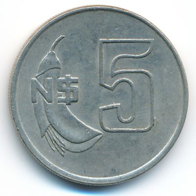 Уругвай, 5 новых песо (1980 г.)