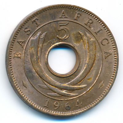 Восточная Африка, 5 центов (1964 г.)