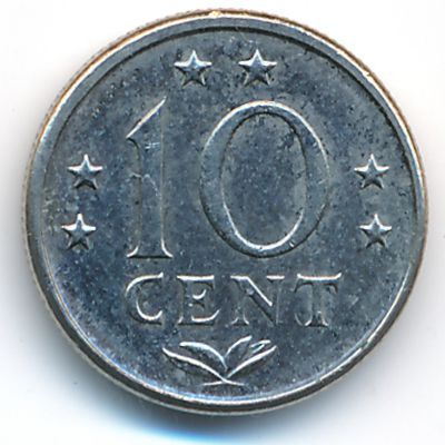 Антильские острова, 10 центов (1982 г.)