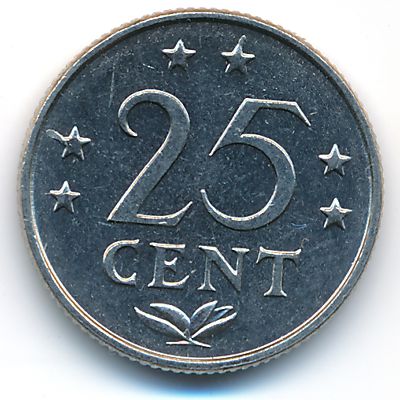 Антильские острова, 25 центов (1979 г.)