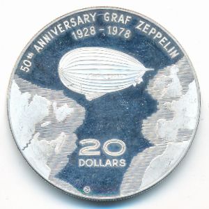 Доминика, 20 долларов (1978 г.)
