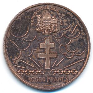 Chad, 10000 francs CFA, 1960