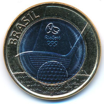 Бразилия, 1 реал (2014 г.)