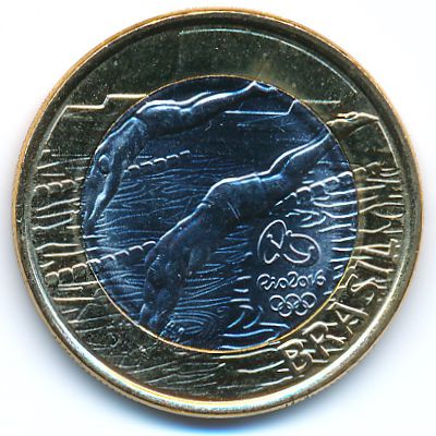 Бразилия, 1 реал (2014 г.)