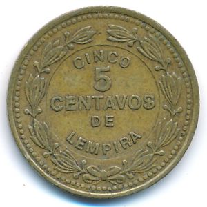 Гондурас, 5 сентаво (1989 г.)
