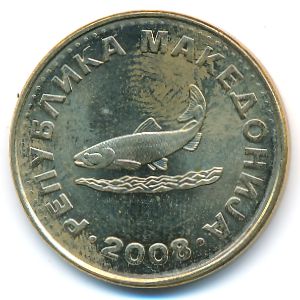 Macedonia, 2 denari, 2008