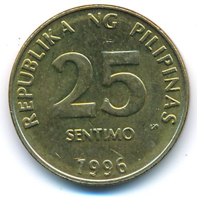 Филиппины, 25 сентимо (1996 г.)