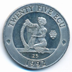 Северная Ирландия., 25 экю (1992 г.)