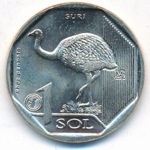Перу, 1 соль (2018 г.)