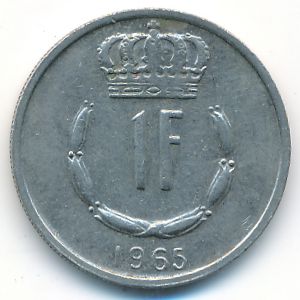 Luxemburg, 1 franc, 1965