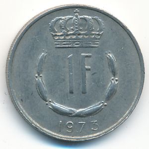 Luxemburg, 1 franc, 1973
