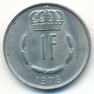 Luxemburg, 1 franc, 1976
