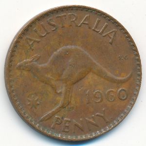 Австралия, 1 пенни (1960 г.)