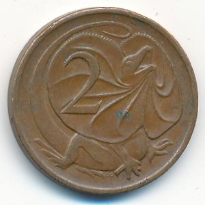 Австралия, 2 цента (1971 г.)