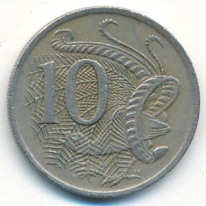 Australia, 10 cents, 1975