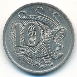 Австралия, 10 центов (1976 г.)