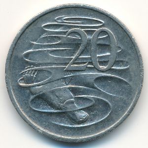 Австралия, 20 центов (1999 г.)