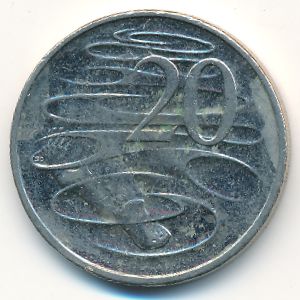 Австралия, 20 центов (2008 г.)