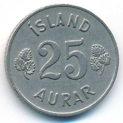 Исландия, 25 эйре (1954 г.)