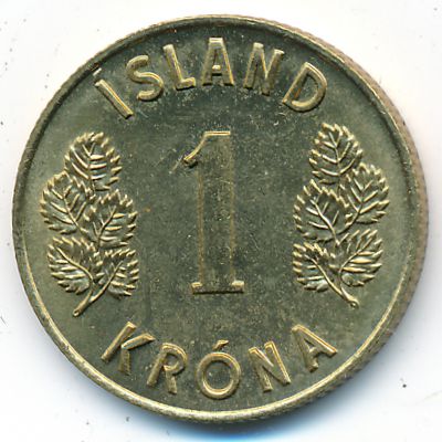 Исландия, 1 крона (1974 г.)