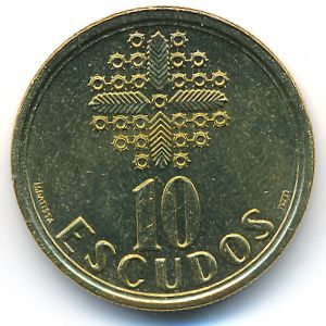 Португалия, 10 эскудо (1999 г.)