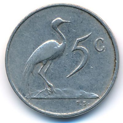 South Africa, 5 cents, 1965