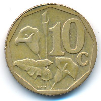 ЮАР, 10 центов (2000 г.)