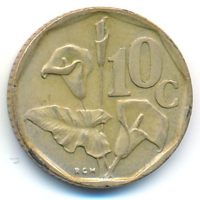 South Africa, 10 cents, 1994