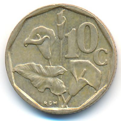 South Africa, 10 cents, 1992