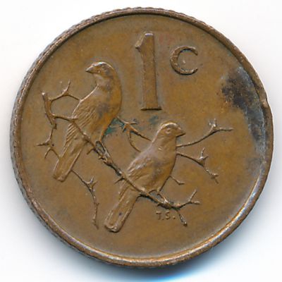 ЮАР, 1 цент (1966 г.)