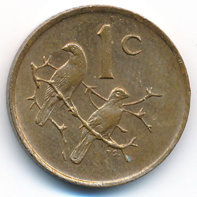 ЮАР, 1 цент (1986 г.)