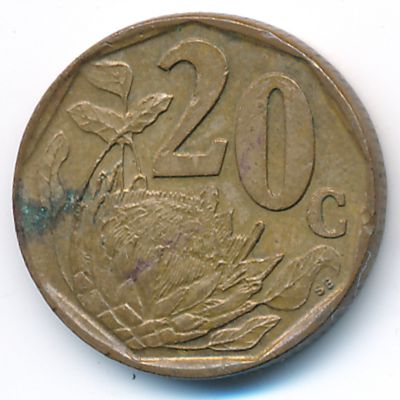 ЮАР, 20 центов (1996 г.)