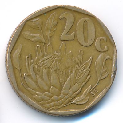 ЮАР, 20 центов (1995 г.)