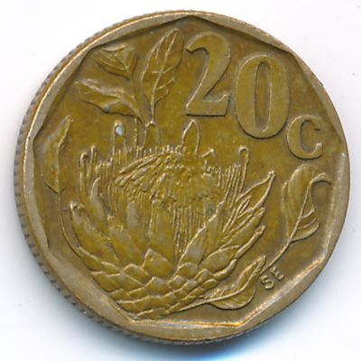 South Africa, 20 cents, 1994