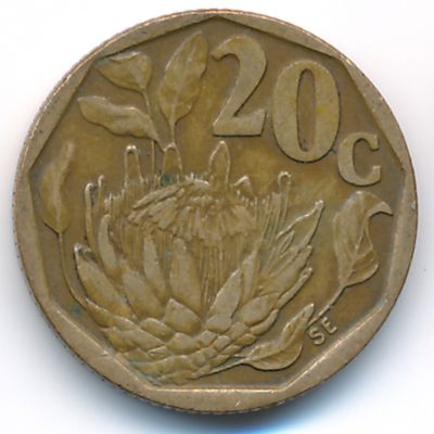 ЮАР, 20 центов (1993 г.)