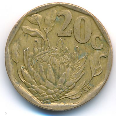 ЮАР, 20 центов (1993 г.)