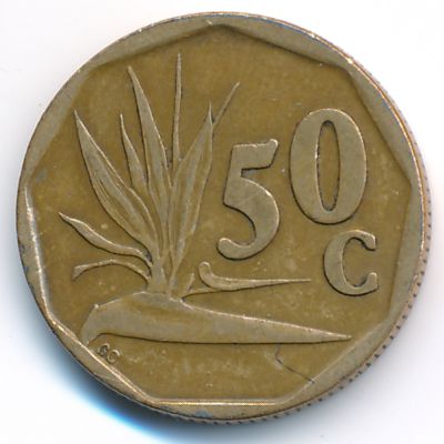South Africa, 50 cents, 1994