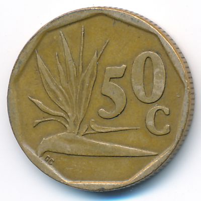 South Africa, 50 cents, 1994