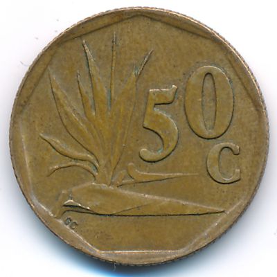 ЮАР, 50 центов (1992 г.)