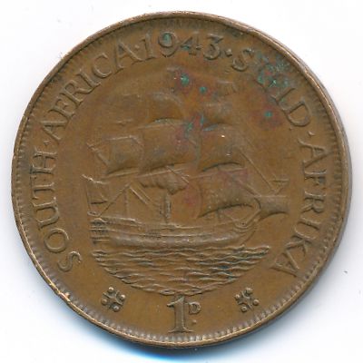 ЮАР, 1 пенни (1943 г.)