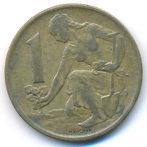 Чехословакия, 1 крона (1984 г.)