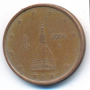 Italy, 2 euro cent, 2006