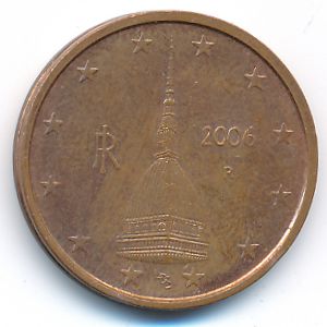 Italy, 2 euro cent, 2006